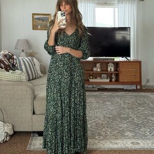 flowy floral maxi dress